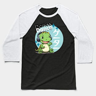 Cute Dancing Baby Kawaii Alligator Baseball T-Shirt